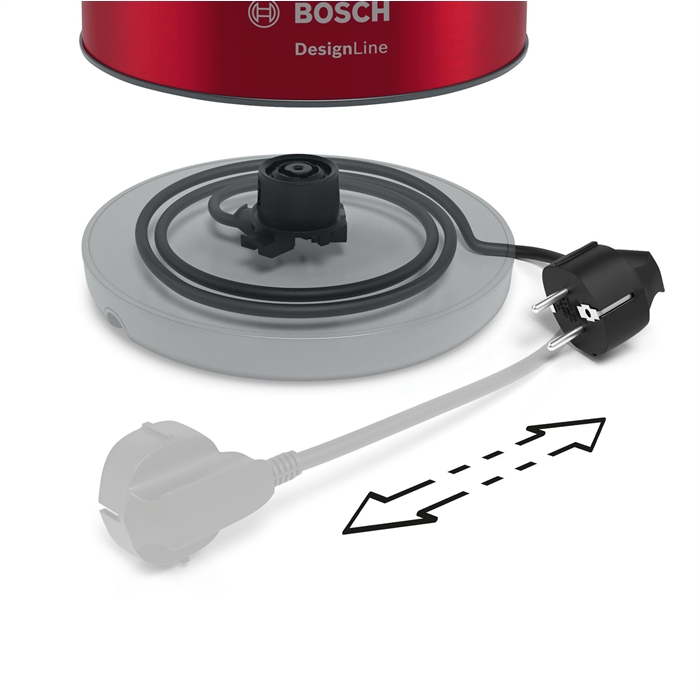 Bosch TWK4P434 Kettle Design Line 1.7 l Kırmızı