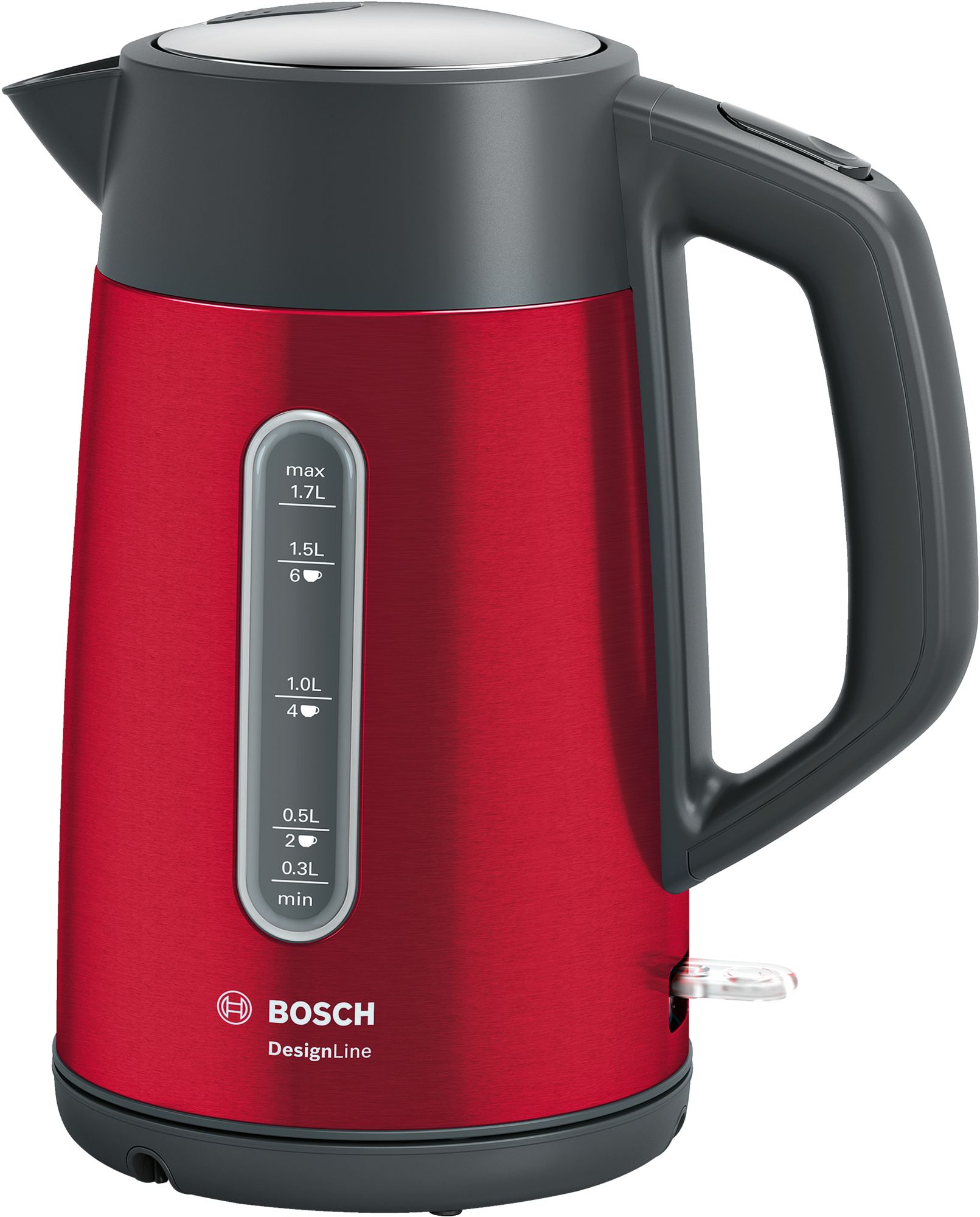Bosch TWK4P434 Kettle Design Line 1.7 l Kırmızı Bosch Ankara Bayisi