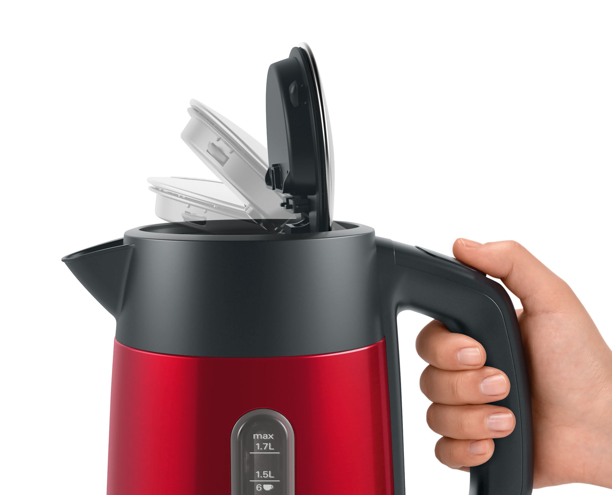 Bosch TWK4P434 Kettle Design Line 1.7 l Kırmızı