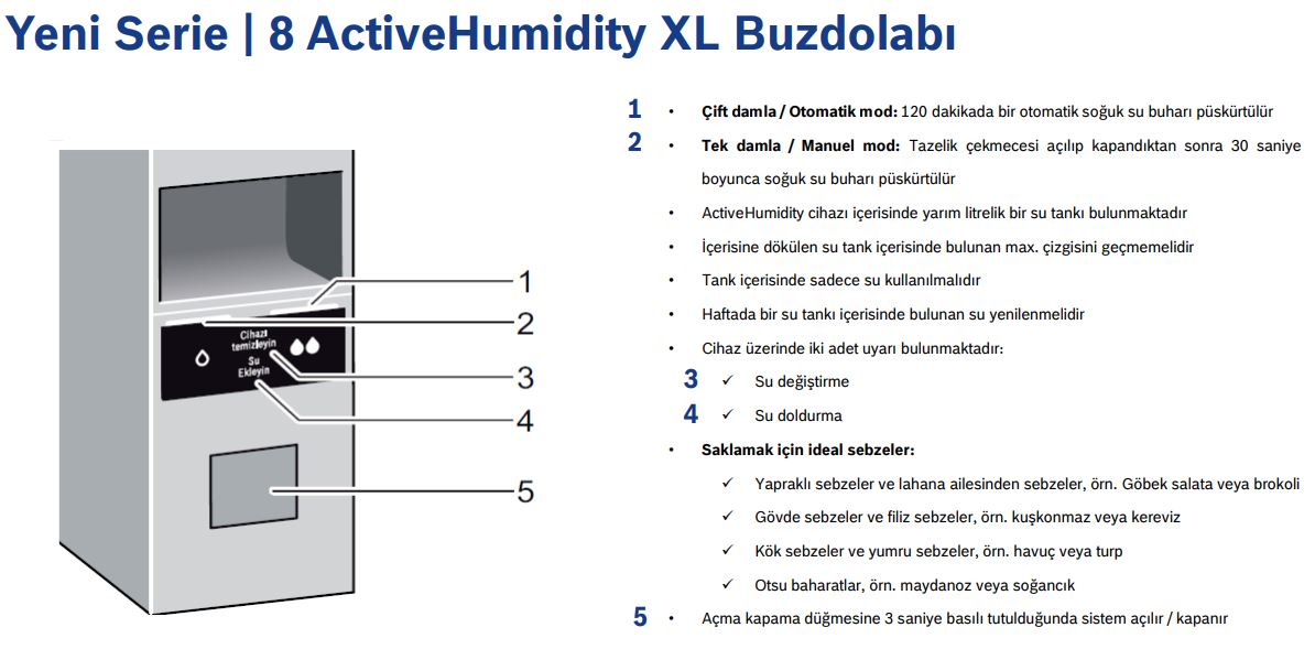 Bosch KGA76PIF0N Serie 8 Active Humidity Buzdolabı A++