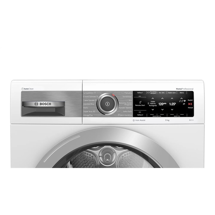 Bosch WTX87EH0TR Akıllı Kurutmalı Auto Clean Çamaşır Kurutma Makinesi