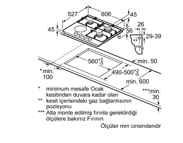 Bosch PRY6A6B70 Tek Gözü Elektrikli Siyah Seramik Ankastre Ocak