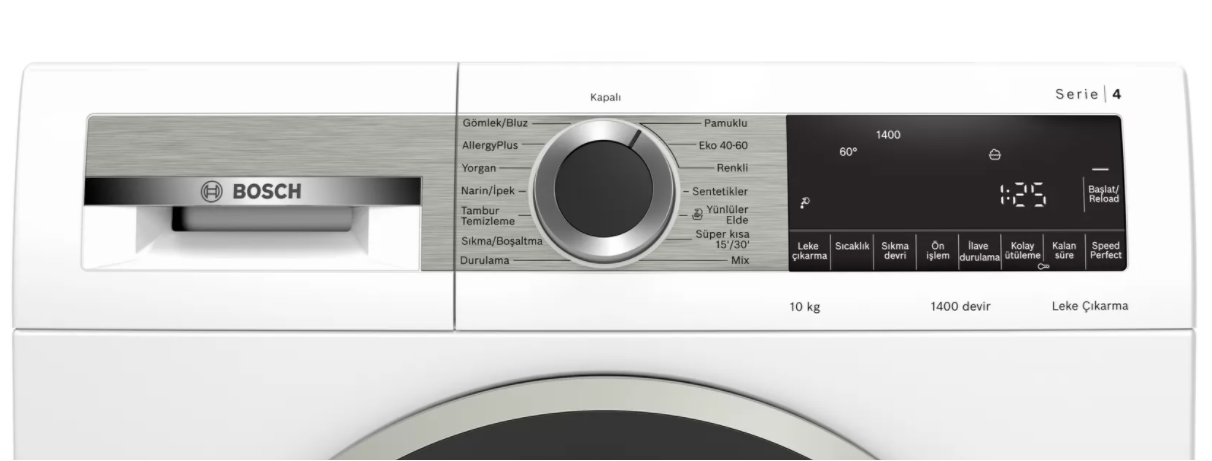 Bosch WGA254X0TR 10 kg 1400 Devir Çamaşır Makinesi