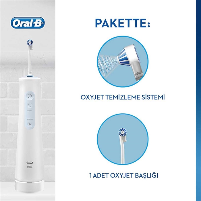 Oral-B Aquacare Oxyjet Şarj Edilebilir Ağız Duşu