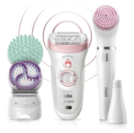 Braun Silk Epil 9-995 SensoSmart FaceSpa Güzellik Seti Islak Kuru Epilatör