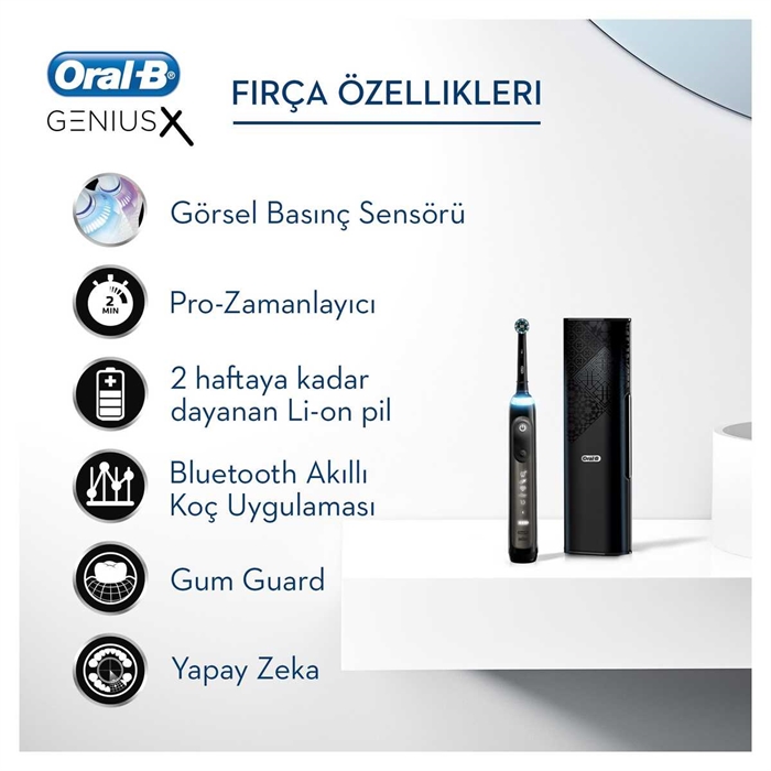 Oral-B Genius X 20000  Luxe Edition Anthracite Grey Şarj Edilebilir Diş Fırçası