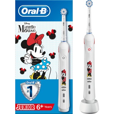 Oral-B Junior Minnie Mouse Çocuklar İçin Şarj Edilebilir Diş Fırçası (6+ Yaş)