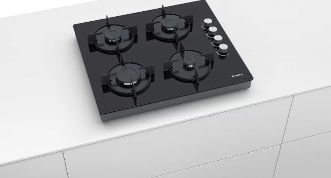 Bosch POP0C6O10O Doğalgazlı Siyah Cam Set Üstü Ocak