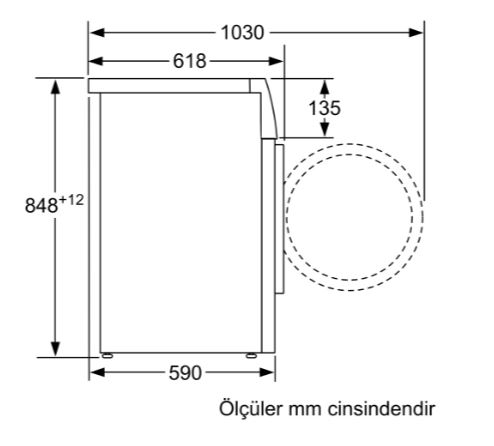 Bosch WAJ20181TR 8 kg  Çamaşır Makinesi