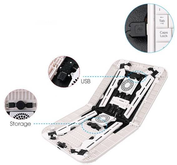 N-Desk 09 Katlanabilir Soğutuculu Laptop Masası