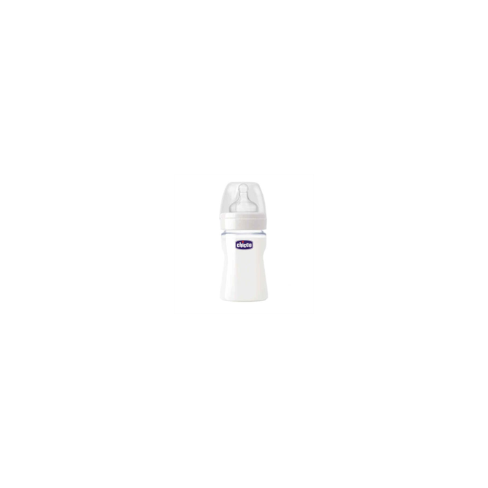 Chicco Naturel Glass 150 ml Silikon Cam Biberon 0ay+