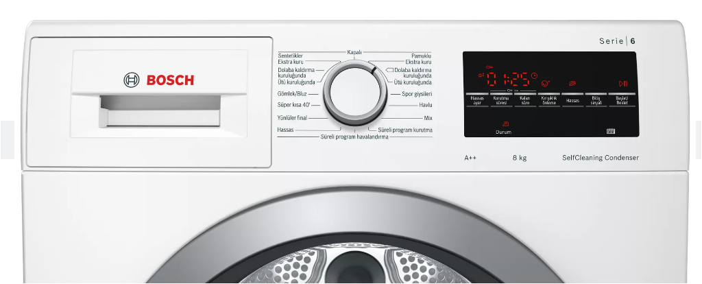 Bosch WTW85410TR A++ 8 kg Çamaşır Kurutma Makinesi