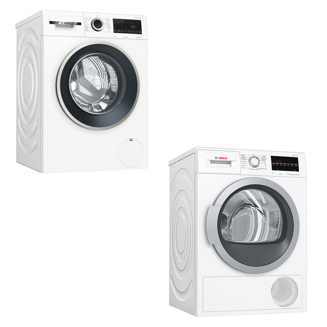 Bosch WGA142X1TR, WTW85410TR Çamaşır Makinesi ve Kurutma Makinesi 