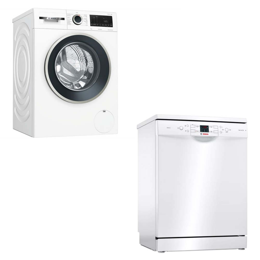 Bosch WGA142X1TR, SMS44DW00T Çamaşır Makinesi ve Bulaşık Makinesi