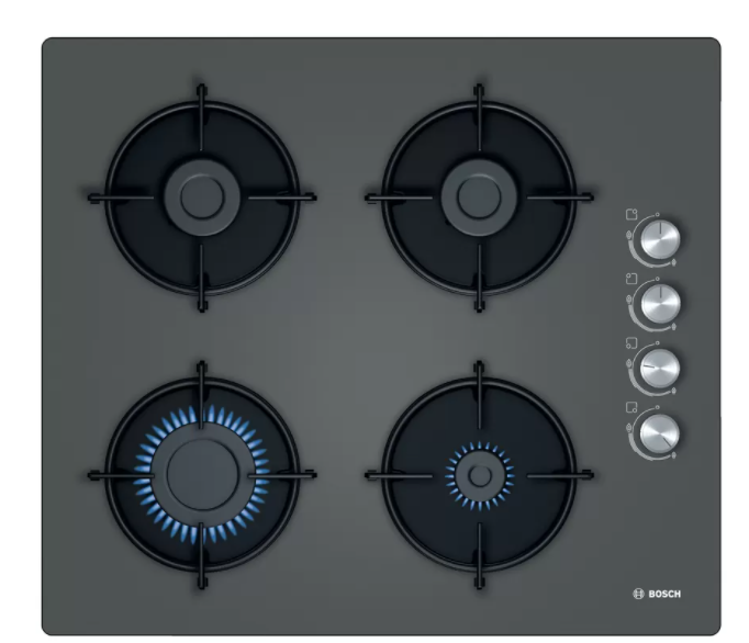 Bosch POP6C9O10L LPG'li Gri Cam Ankastre Ocak