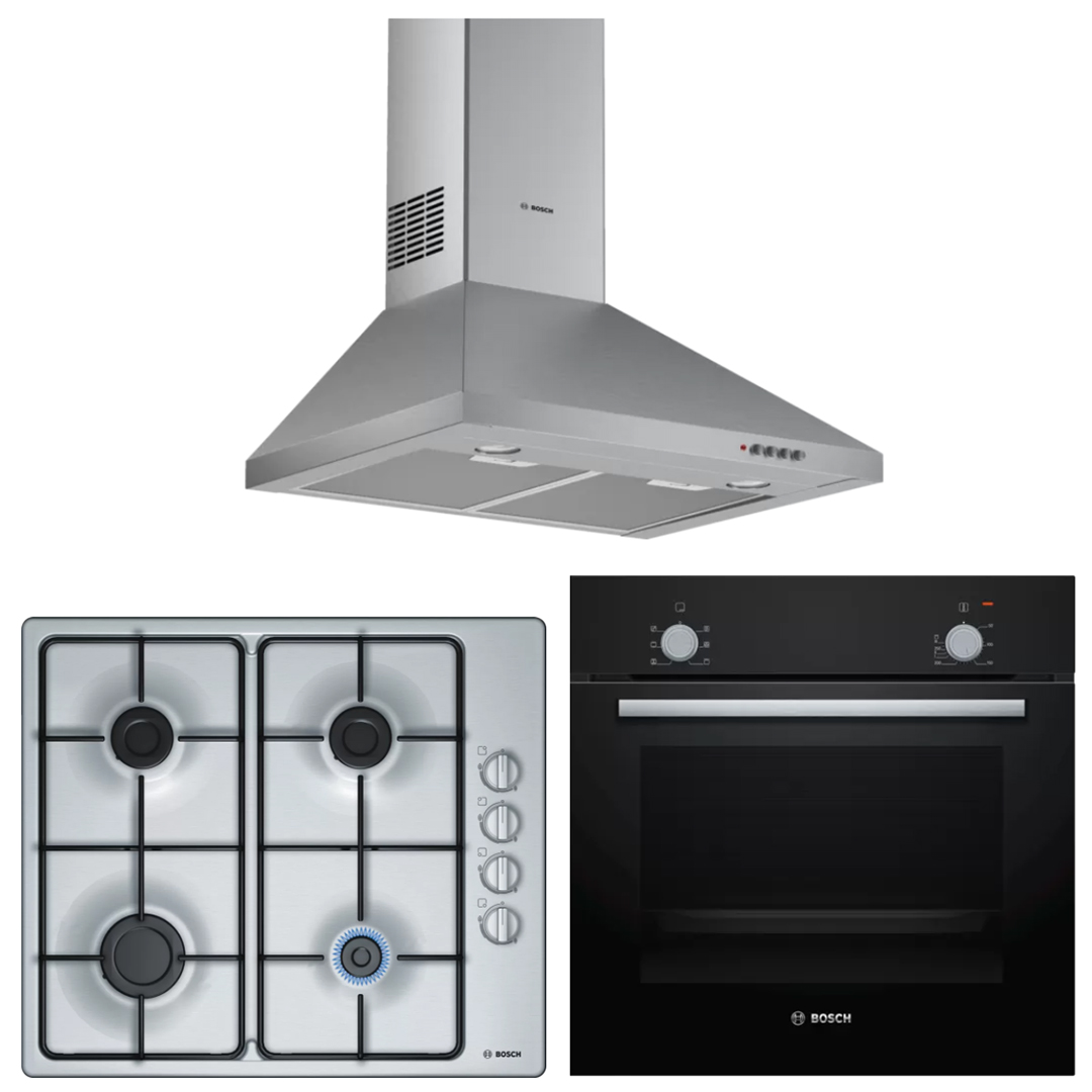 Bosch Ankastre Set HBF010BA1T, PBP6C5B82O, DWP64CC50T