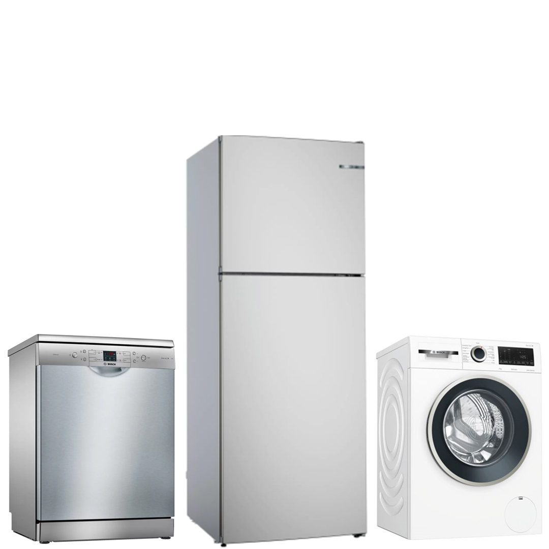 Bosch Üçlü Beyaz Eşya Seti KDN55N1F0N, WGA142X1TR, SMS44DI00T