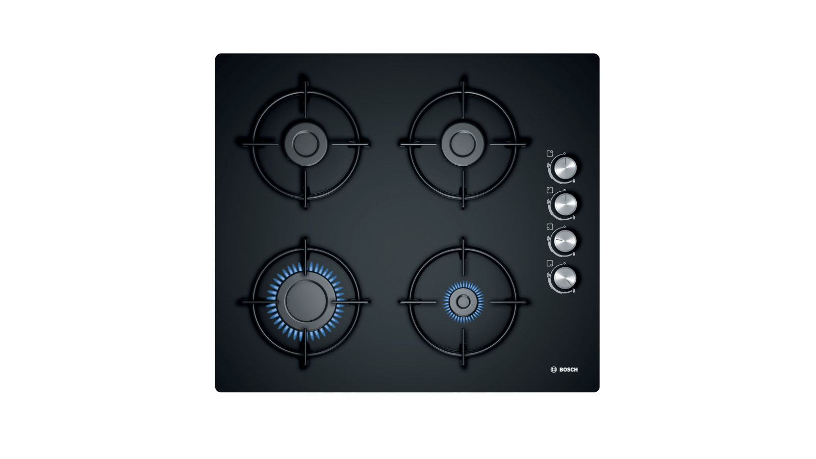 Bosch POP6C6O10L Gazlı Ocak Siyah