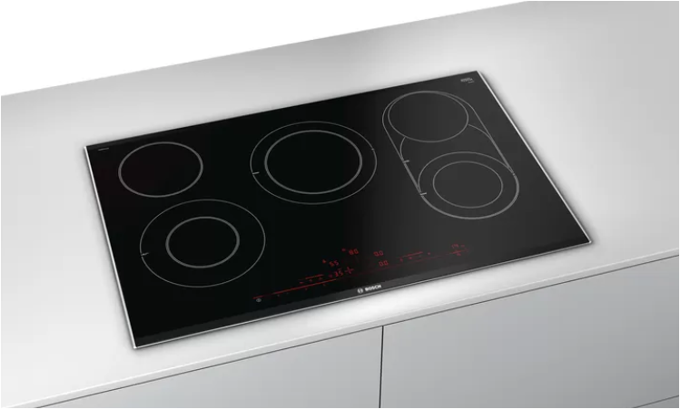 Bosch PKM875DV1D Siyah Cam Seramik Elektrikli Ankastre Ocak
