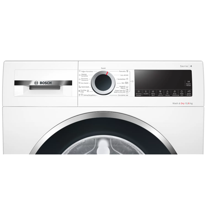 Bosch WNA254X1TR 1400 Devir 10 kg / 6 kg Kurutmalı Çamaşır Makinesi