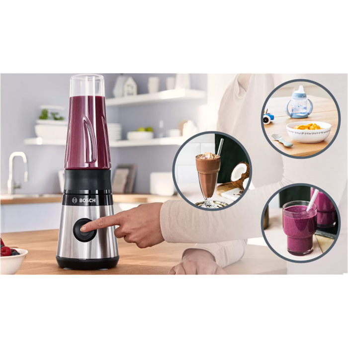 Bosch MMB2111M Paslanmaz Çelik Blender Seti