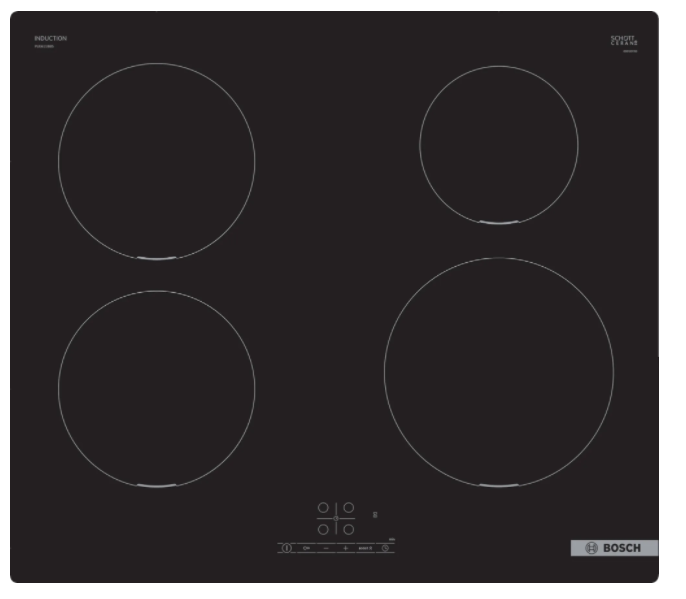 Bosch PUE611BB5E Siyah İndüksiyonlu Ankastre Ocak