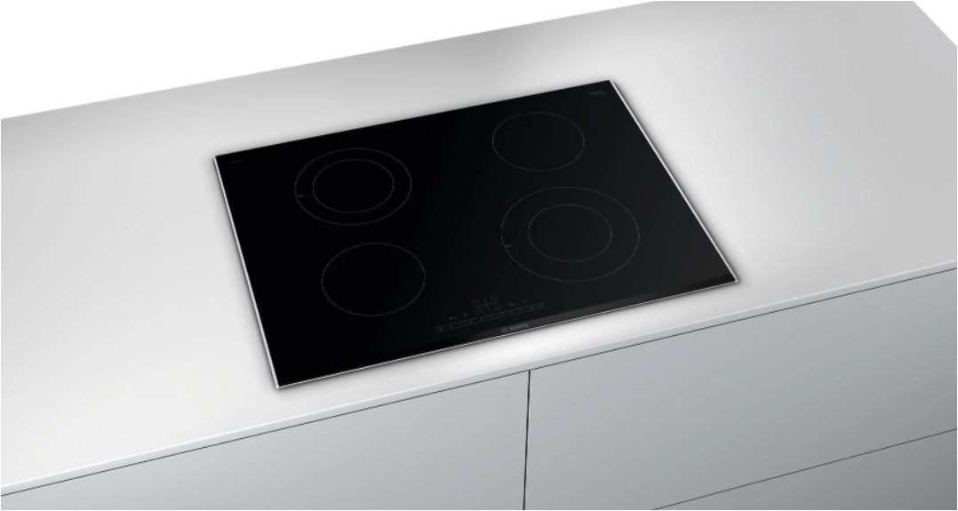 Bosch PKG775FP2E Siyah Seramik Ankastre Elektrikli Ocak