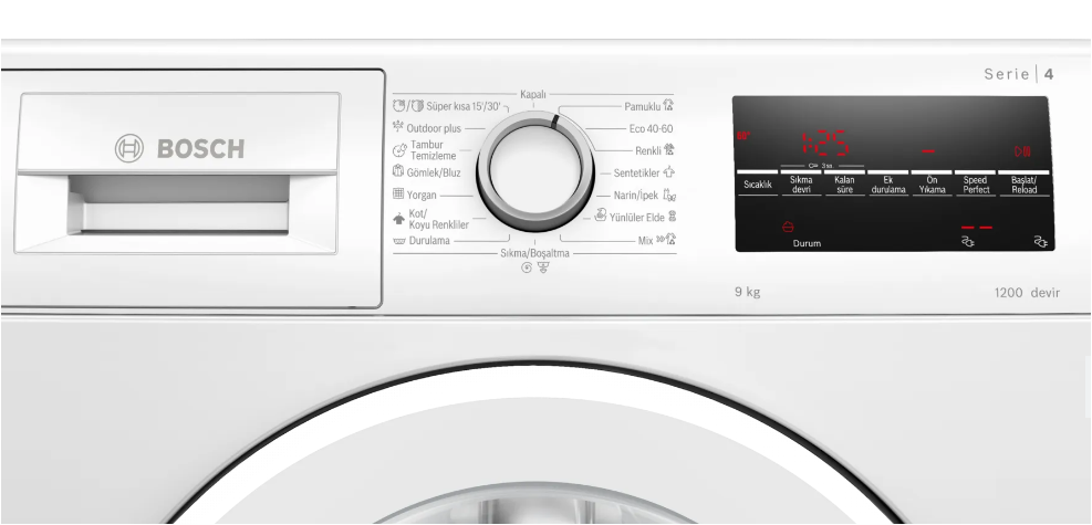 Bosch WAU24T91TR 9 kg 1200 Devir Çamaşır Makinesi