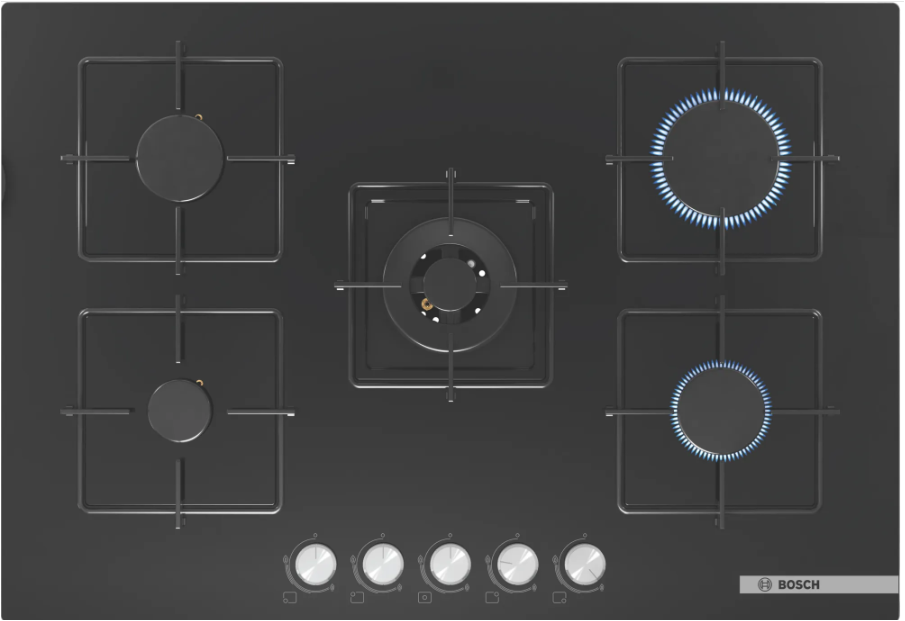 Bosch PNQ7B6O12O Wok Gözlü Siyah Cam Ankastre Ocak