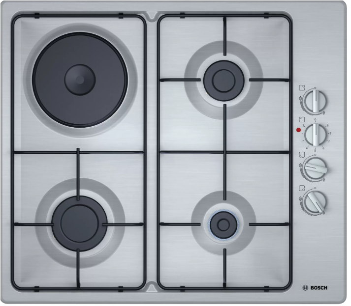 Bosch PBY6C5B82L Tek Gözü Elektrikli Inox Ankastre Ocak