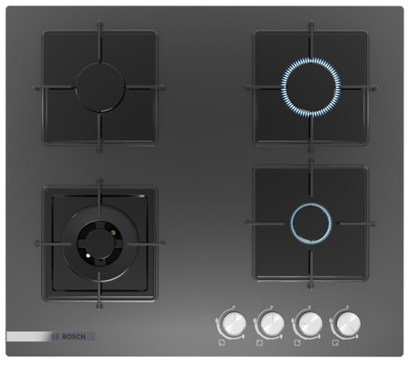 Bosch PNH6C9O12O Wok Gözlü Antrasit Gri Ankastre Cam Ocak