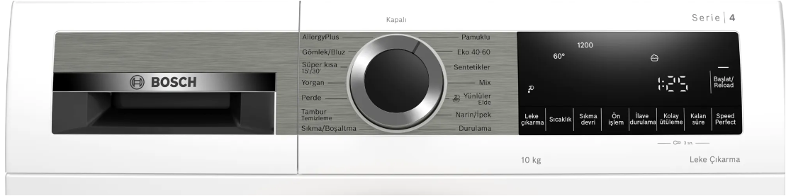 Bosch WGA25200TR 10 kg 1200 Devir Çamaşır Makinesi