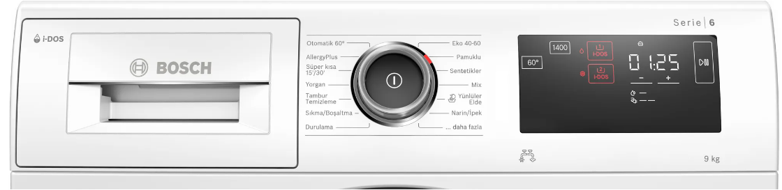 Bosch WAU28P91TR 9 kg 1400 Devir Çamaşır Makinesi