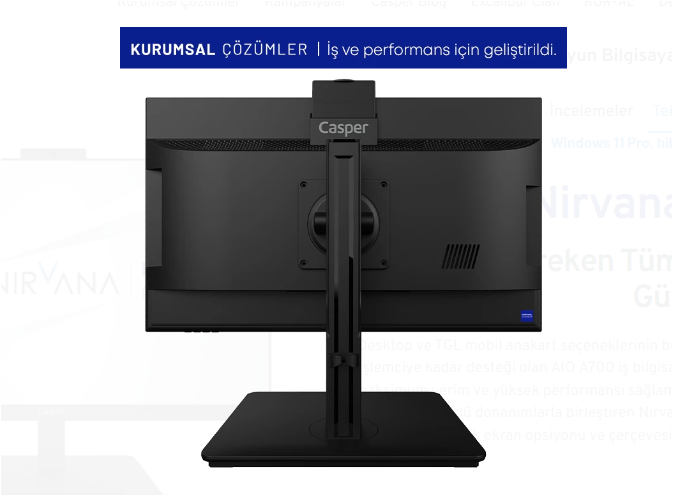 Casper Nirvana A70.1135-8V00X-V i5-1135G7 8 GB 500 GB SSD Iris Xe Graphics 23.8