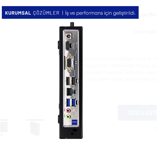 Casper Nirvana M40.1135-8V00X-V00 i5-1135G7 8 GB 500 GB SSD Iris Xe Graphics Mini PC