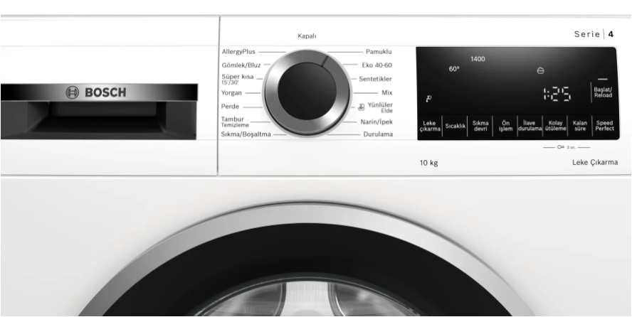 Bosch WGA25400TR 10 kg 1400 Devir Çamaşır Makinesi