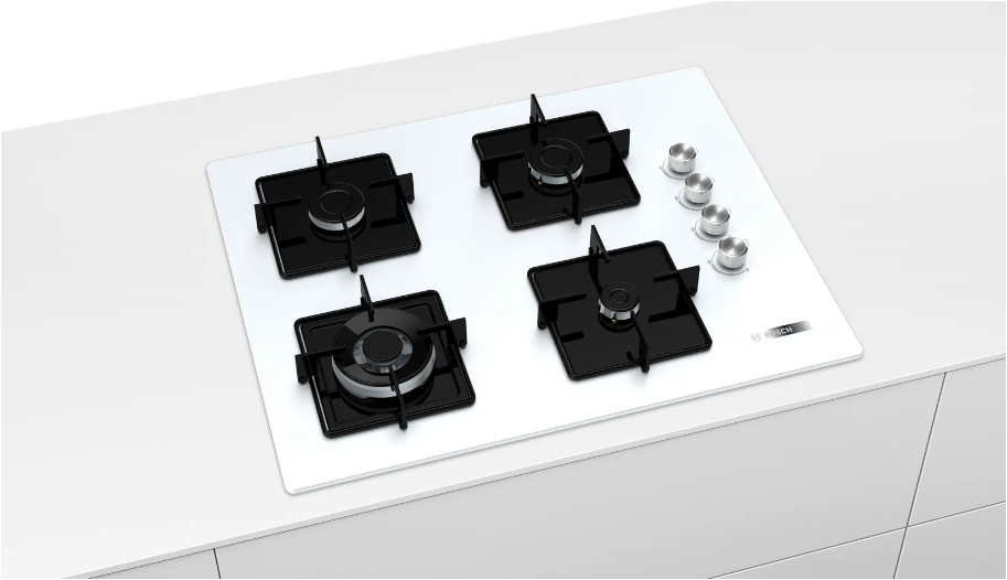 Bosch POH7C2O12O 67 cm Beyaz Cam Ankastre Ocak