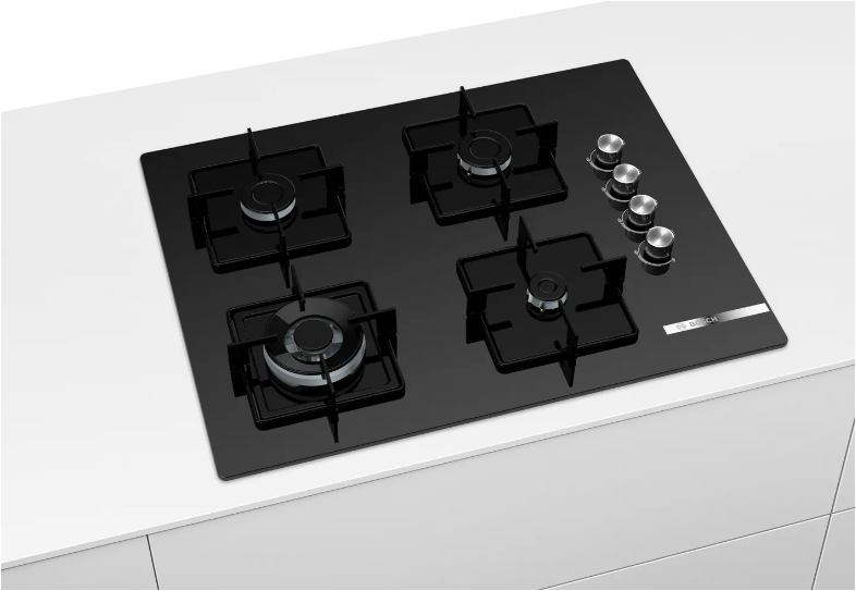 Bosch POH7C6O12O Wok Gözlü Siyah Cam Ankastre Ocak