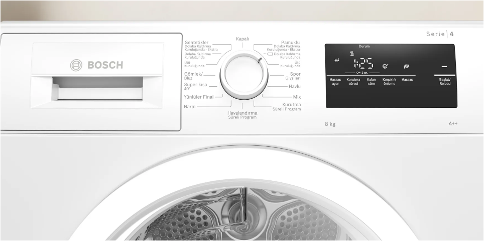 Bosch WTH22200TR 8 kg Çamaşır Kurutma Makinesi