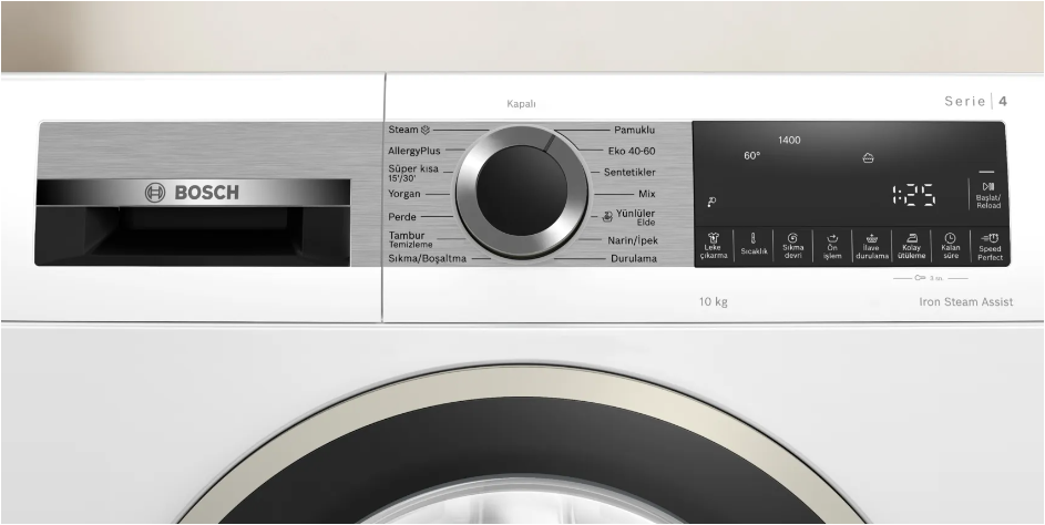 Bosch WGA254Z0TR 10 kg 1400 Devir Çamaşır Makinesi