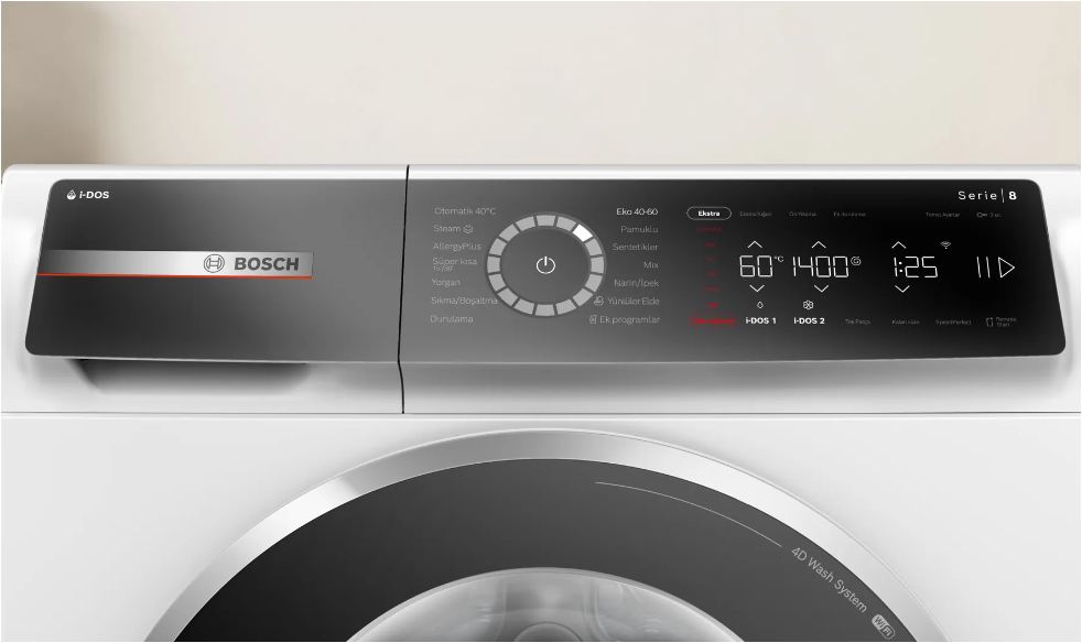 Bosch WGB254A0TR 10 kg 1400 Devir Beyaz Çamaşır Makinesi