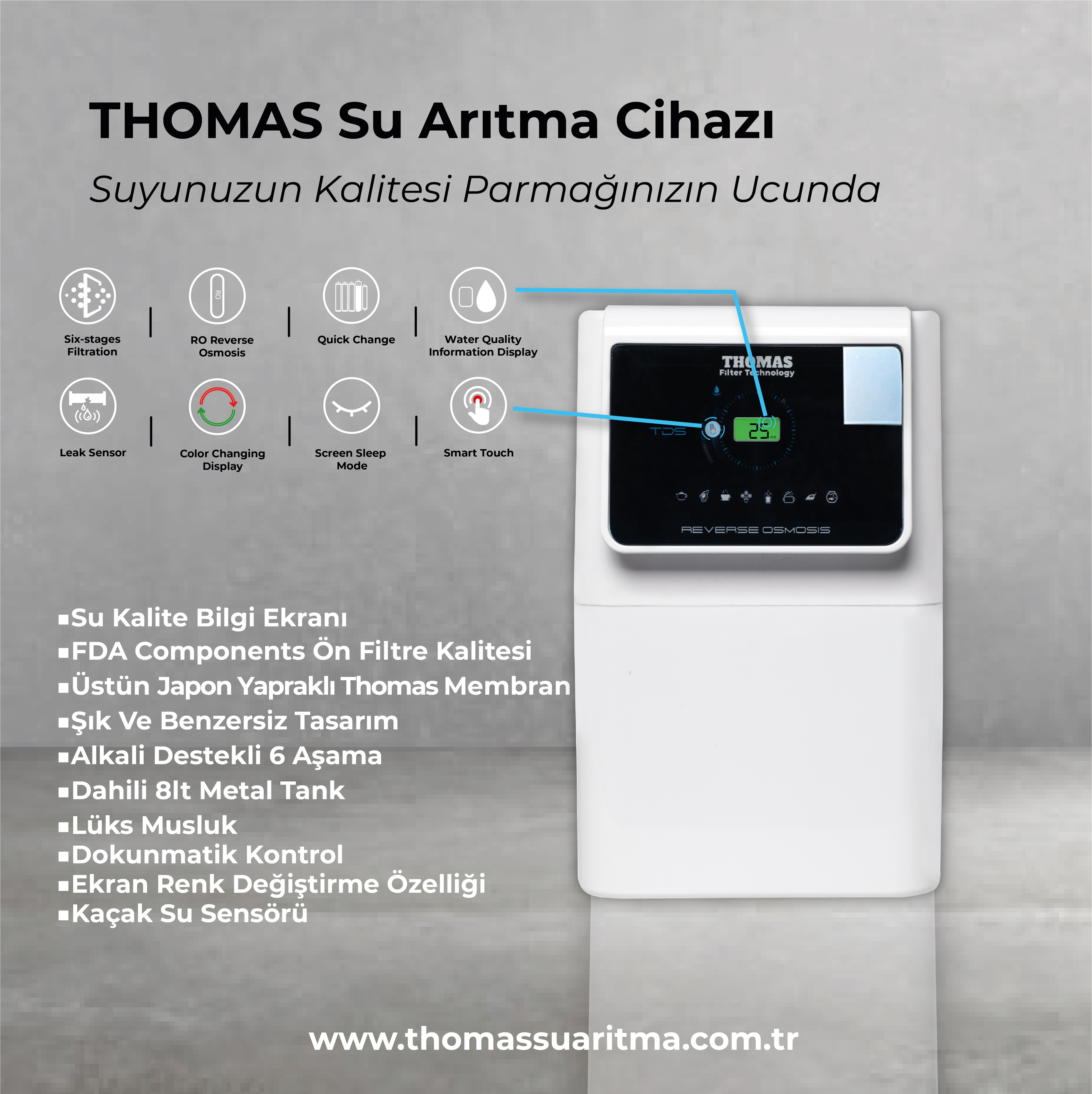 Thomas Dijital Su Arıtma Cihazı